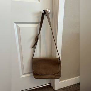 Vintage Coach Bag Sonoma Beige Flap Purse Cowhide Leather Adjustable Crossbody